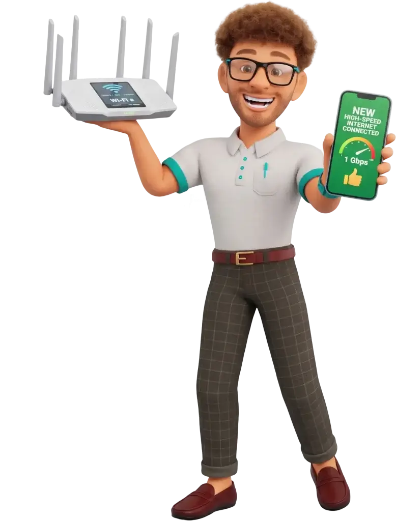 TechMinds residential internet service router